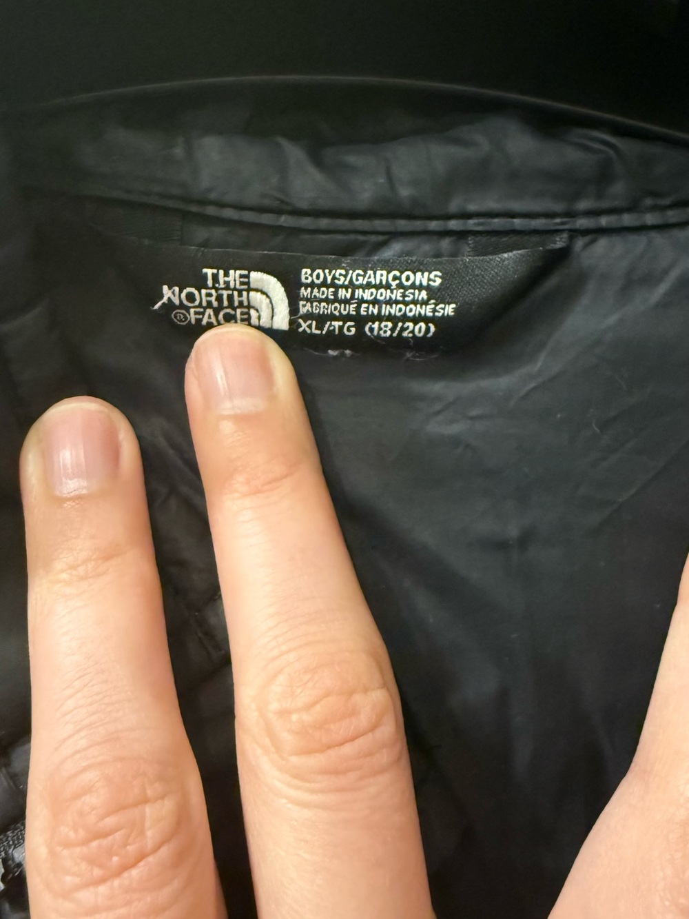 The North Face | Black Quilted Puffer Jacket | Kids XL Fits Women's M/L - Picture 11 of 15